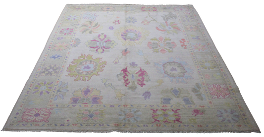 Sun-Washed Joy - Afghan Oushak Rug (5.11 × 8.9 ft) - 6