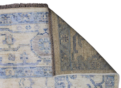 Whispers of Sky - Oushak Afghan Rug (8 × 10 ft) - 3