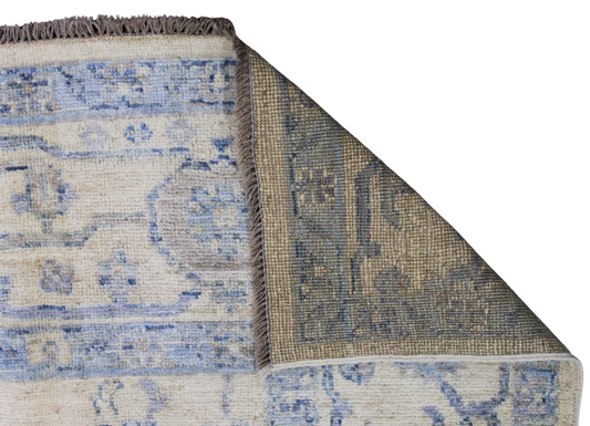 Whispers of Sky - Oushak Afghan Rug (8 × 10 ft) - 3