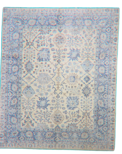 Serenity in Bloom - Oushak Rug from Afghanistan (8.2 × 9.9 ft) - 59