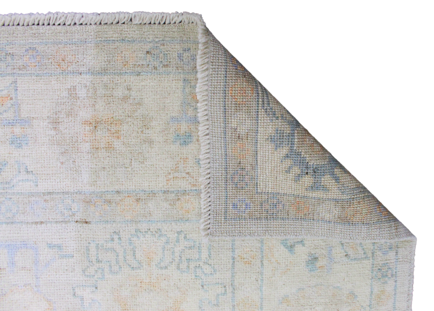 Tranquil Geometry - Oushak Rug from Afghanistan (6.1 × 8.6 ft) - 41