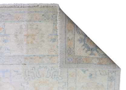 Tranquil Geometry - Oushak Rug from Afghanistan (6.1 × 8.6 ft) - 41
