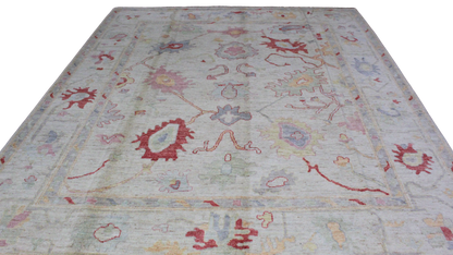 Soft Geometry & Pastel Grace - Oushak Rug