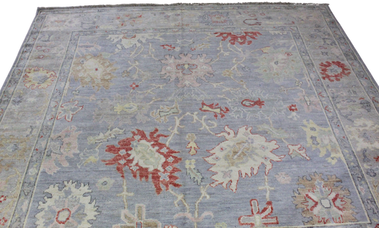Sunset Garden - Oushak Rug from Afghanistan (7.9 × 8.1 ft) - 1000