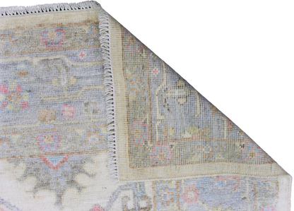 Soft Harmony - Hand-Knotted Oushak Rug from Afghanistan (6 × 8.7 ft) - 33