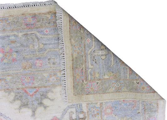 Soft Harmony - Hand-Knotted Oushak Rug from Afghanistan (6 × 8.7 ft) - 33
