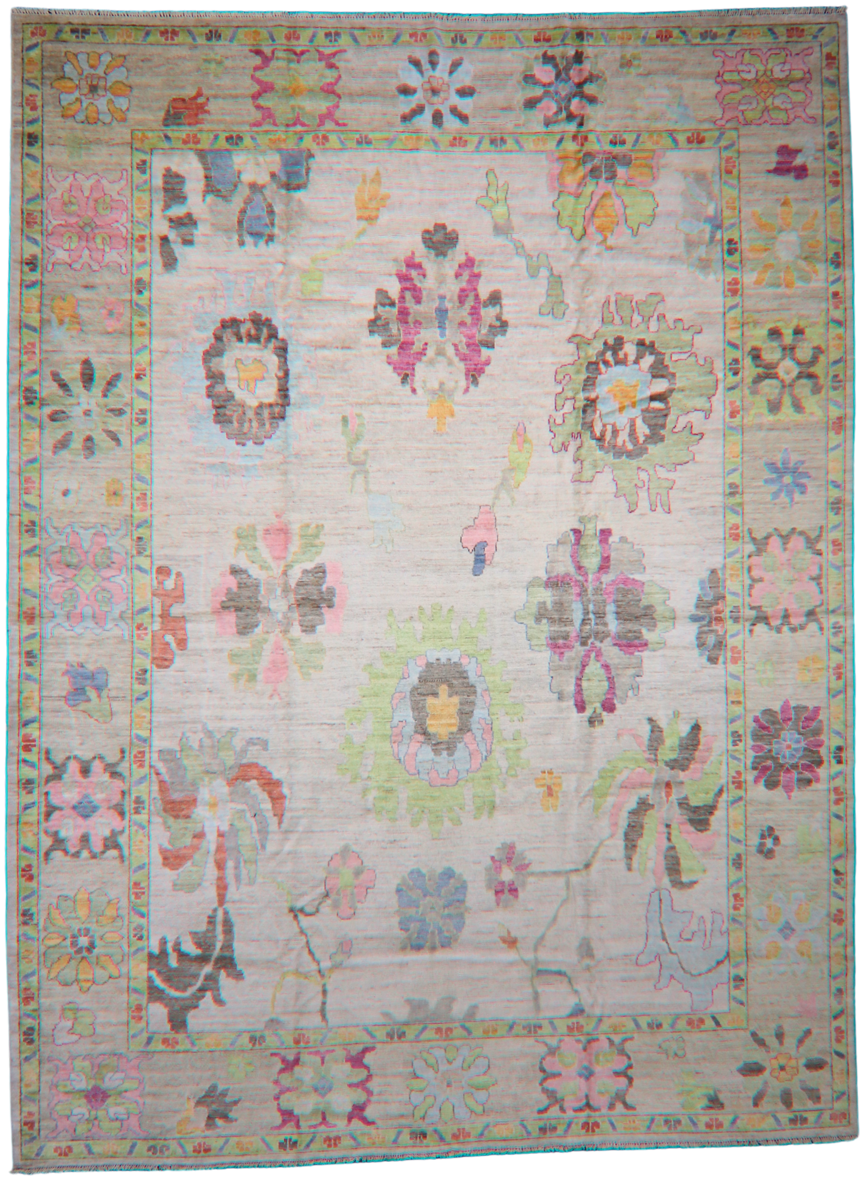 10x14 oversized Oushak rug for formal spaces