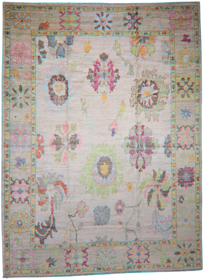 10x14 oversized Oushak rug for formal spaces