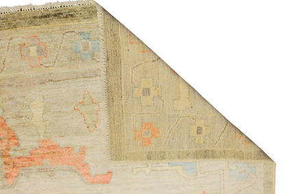 Nomadic Reverie - Oushak Afghan Rug (10.5 × 13.7 ft) - 2777