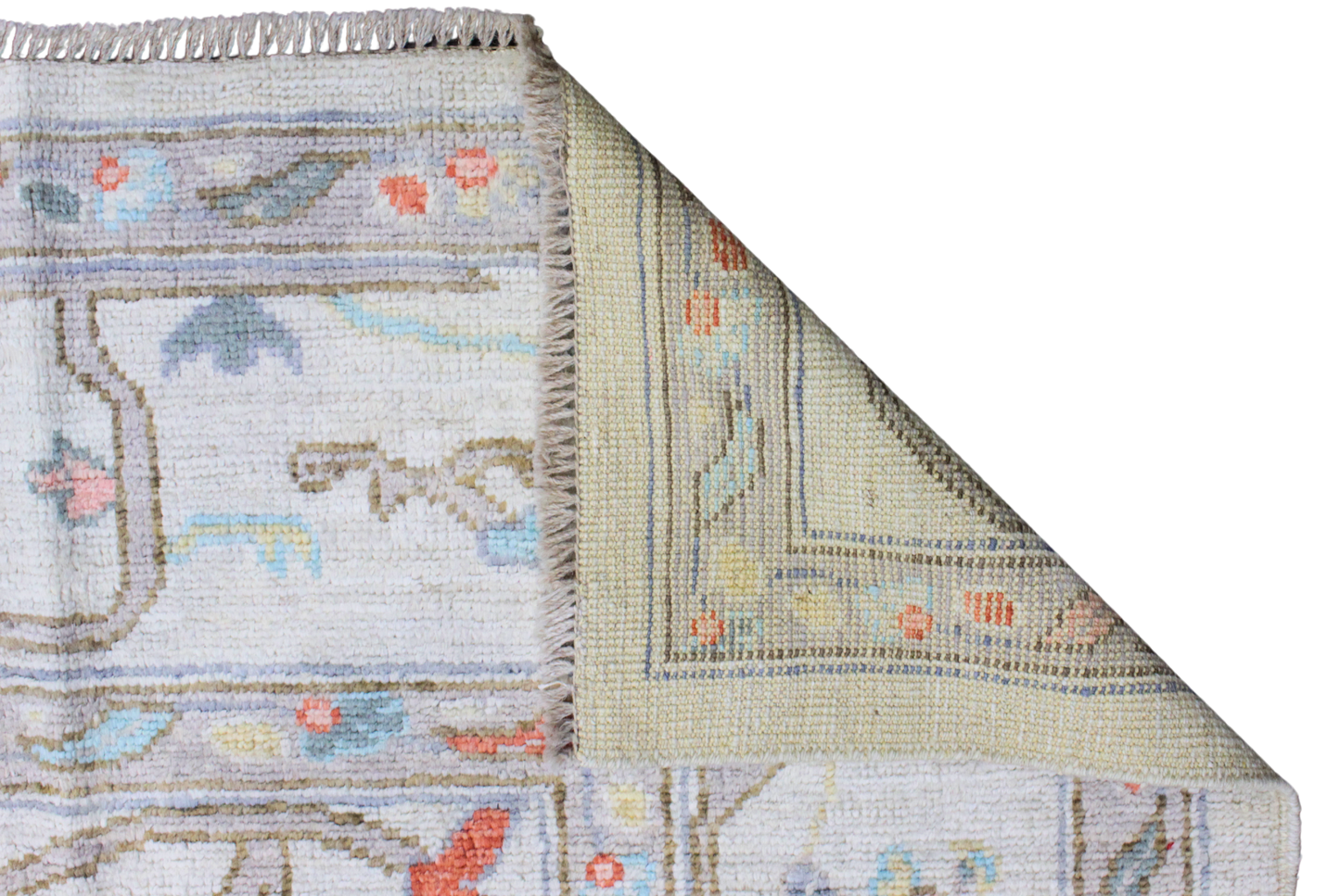 Sunwashed Bloom - Oushak Afghan Rug (7.11 × 10.2 ft) - 4