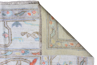 Sunwashed Bloom - Oushak Afghan Rug (7.11 × 10.2 ft) - 4