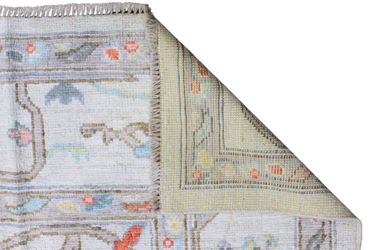 Sunwashed Bloom - Oushak Afghan Rug (7.11 × 10.2 ft) - 4