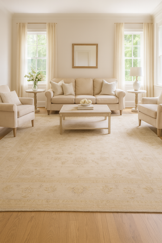 Whispered Grandeur - Oversized Oushak Rug from Pakistan (11.9 × 15.9 ft) - 1516