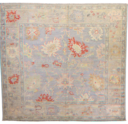 Sunset Garden - Oushak Rug from Afghanistan (7.9 × 8.1 ft) - 1000