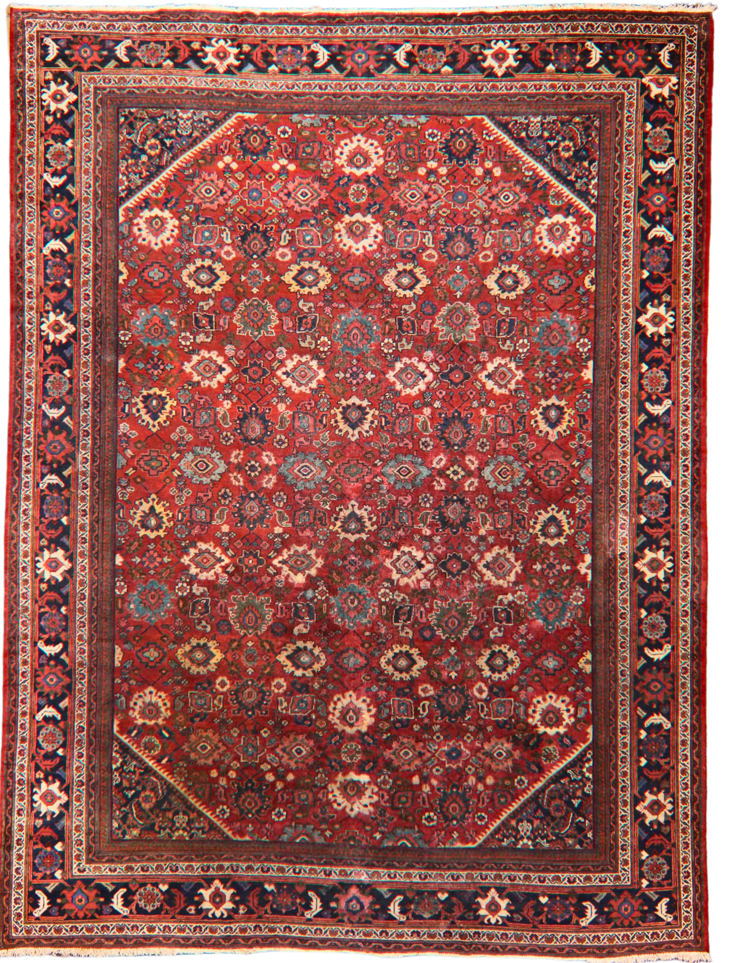 Antique Elegance - Mahal Rug from Persia (10.2 × 13.7 ft) - 1699