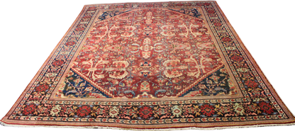 Floral Majesty — Antique Mahal Rug from Persia (10.2 × 13.4 ft) - 1701