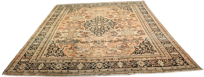 Elegant Restraint - Antique Mahal Rug from Persia (10.3 × 13.7 ft) - 1679