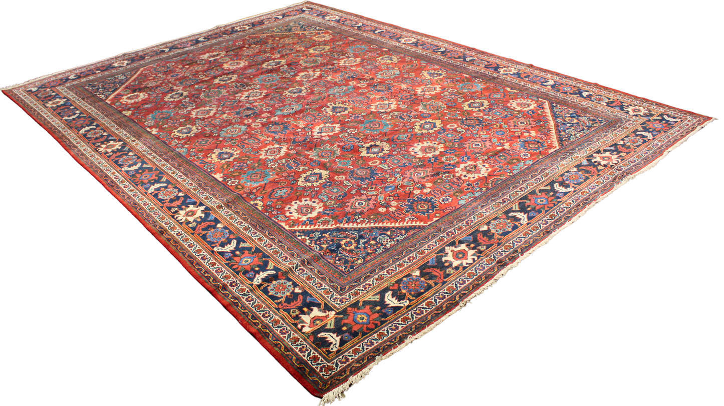 Antique Elegance - Mahal Rug from Persia (10.2 × 13.7 ft) - 1699