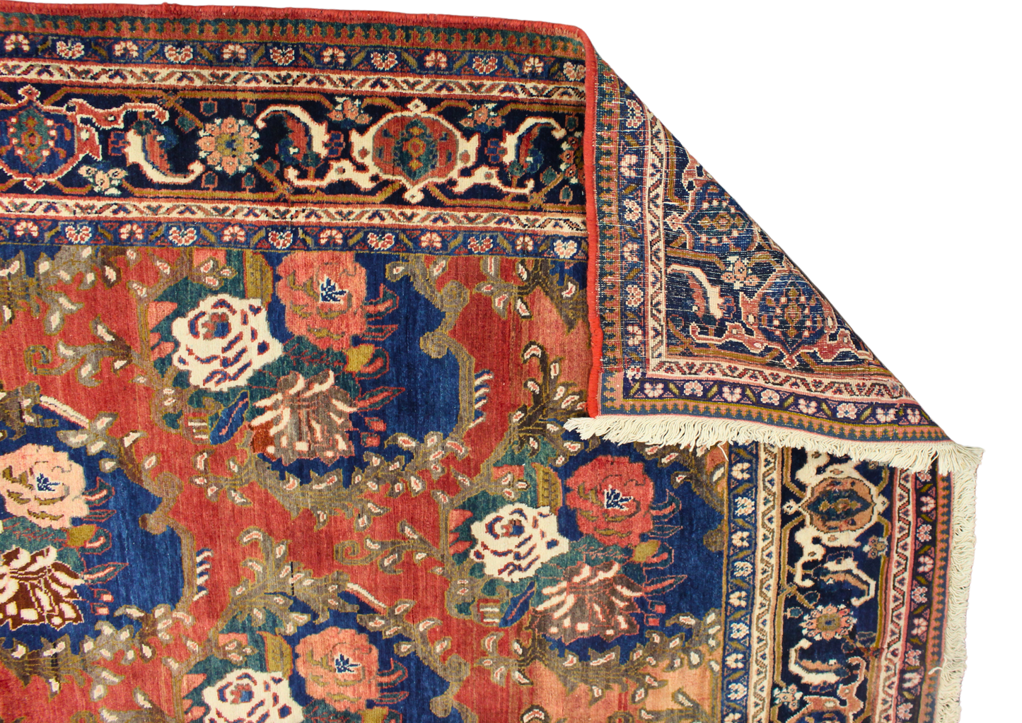 Garden of Flame - Oversize Heriz Rug from Persia (7.7 × 11.2 ft) - 1546