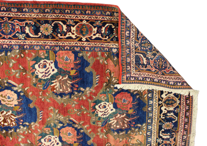 Garden of Flame - Oversize Heriz Rug from Persia (7.7 × 11.2 ft) - 1546