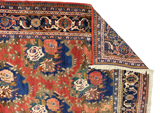 Garden of Flame - Oversize Heriz Rug from Persia (7.7 × 11.2 ft) - 1546