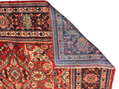 Architectural Rhythm - Antique Mahal Rug from Persia (10.9 × 15.7 ft) - 1737