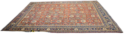 Garden of Repetition - Antique Persian Mahal Rug (11.2 × 13.6 ft) - 1748