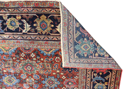 Field of Jewels - Antique Mahal Rug from Persia (10.9 × 16.4 ft) - 1742