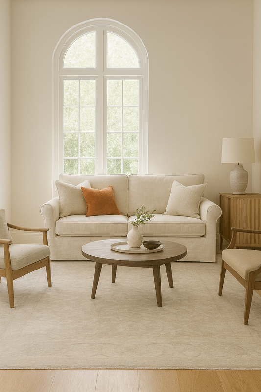 Whispers of Elegance - Soft Neutrals in a Refined Oushak (11′10″ × 14′4″) - 2810