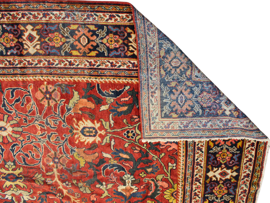 Garden of Symmetry - Antique Mahal Rug from Persia (10.9 × 13.7 ft) - 1761