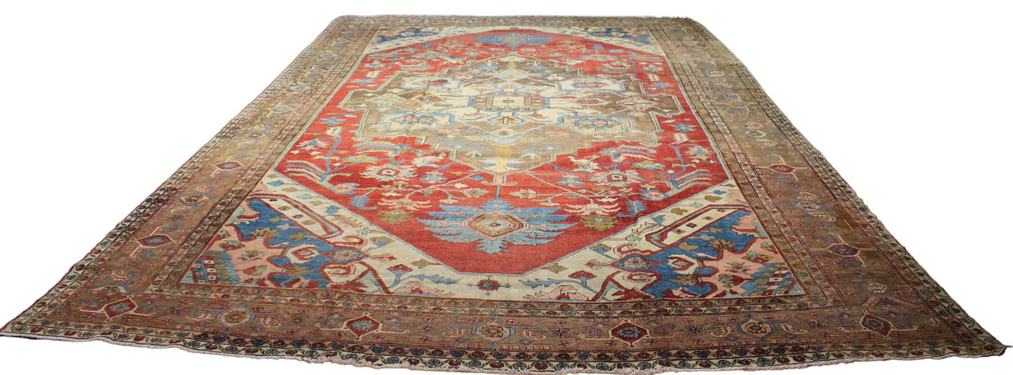 Majestic Grandeur - Oversized Serapi Rug from Persia (12 × 19 ft) - 1769