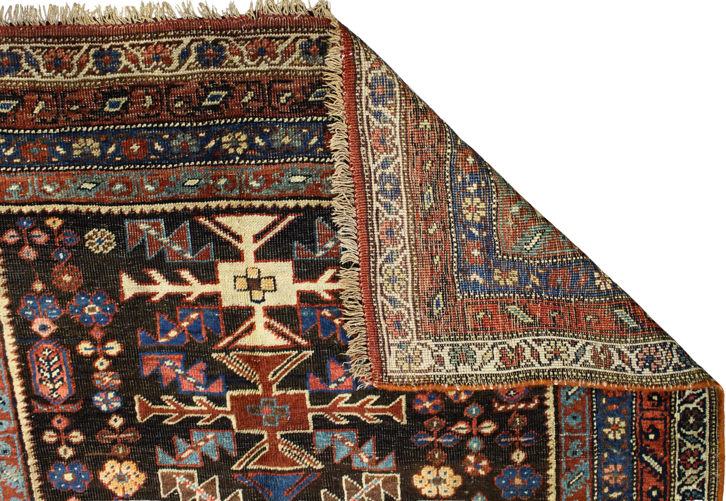 3x6 Persian tribal rug with heavy wool weave