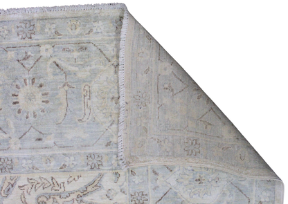Ivory Lacework - Hand-Knotted Ariana Rug from Afghanistan (7.9 × 9.5 ft) - 18