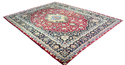 Royal Grandeur - Antique Mashad Rug from Persia (10.1 × 13.2 ft) - 14175