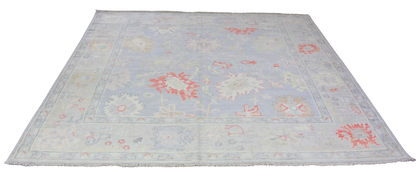 Sunset Garden - Oushak Rug from Afghanistan (7.9 × 8.1 ft) - 1000