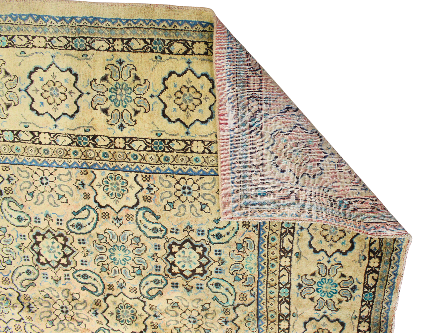 Ethereal and Elegant - Antique Mahal Rug from Persia (9.11 × 12.8 ft) - 1656