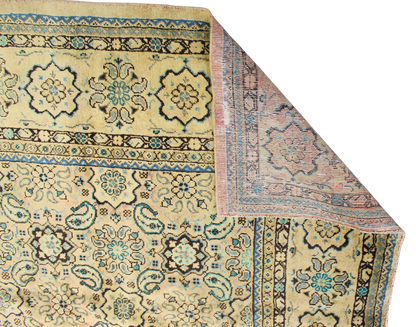 Ethereal and Elegant - Antique Mahal Rug from Persia (9.11 × 12.8 ft) - 1656