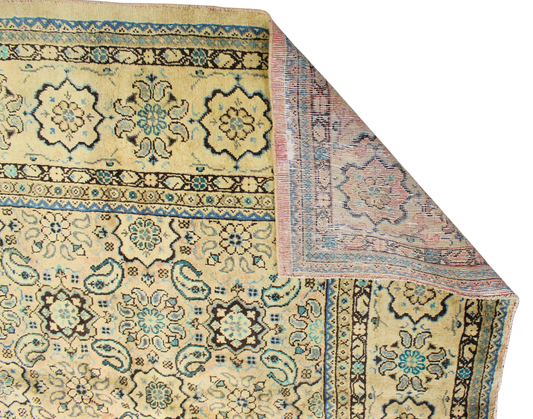 Ethereal and Elegant - Antique Mahal Rug from Persia (9.11 × 12.8 ft) - 1656