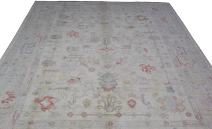 Subtle Heritage - Hand-Knotted Oushak Rug from Afghanistan (8 × 9.8 ft) - 14
