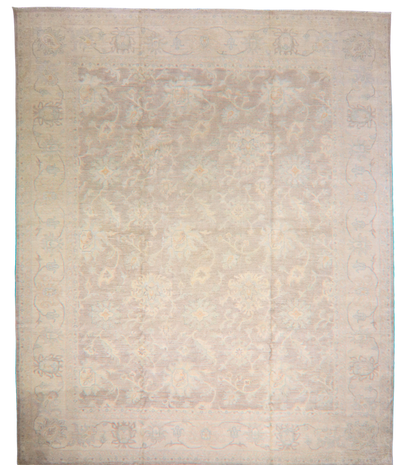Whispers of Elegance - Soft Neutrals in a Refined Oushak (11′10″ × 14′4″) - 2810