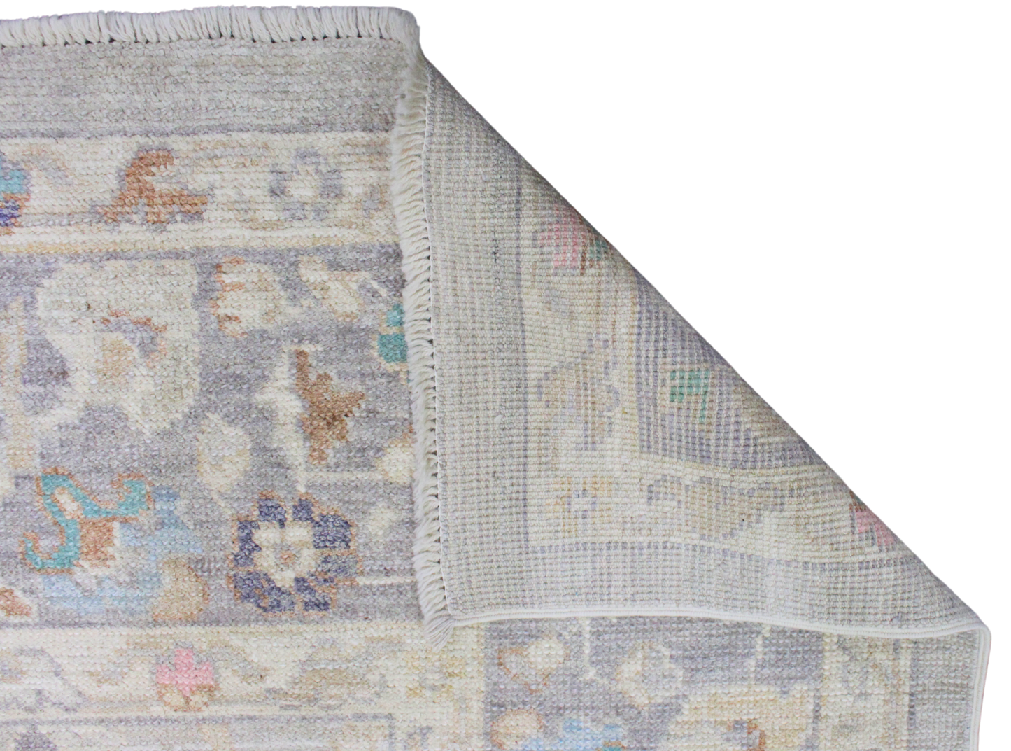 Whispered Florals - Oushak Afghan Rug (8.2 × 10.1 ft) - 73