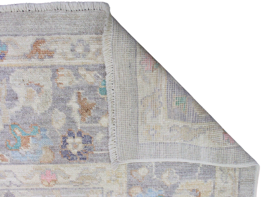 Whispered Florals - Oushak Afghan Rug (8.2 × 10.1 ft) - 73