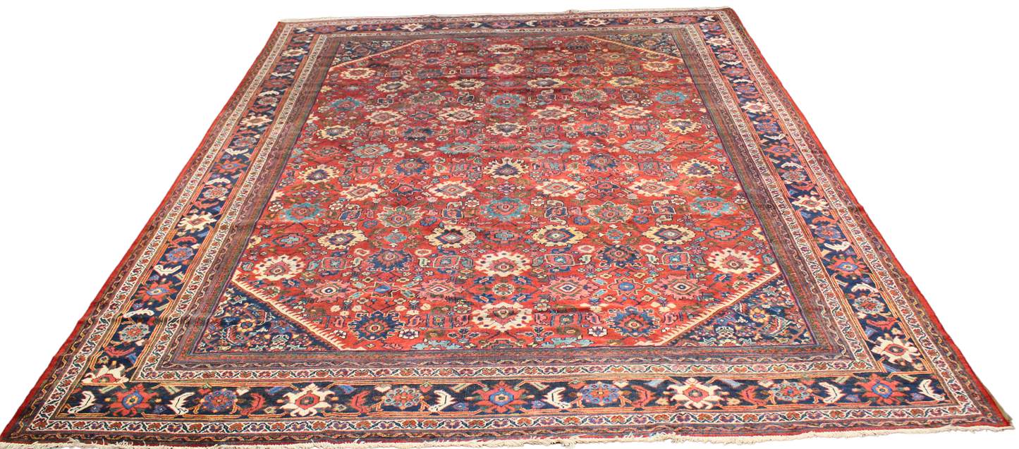 Antique Elegance - Mahal Rug from Persia (10.2 × 13.7 ft) - 1699