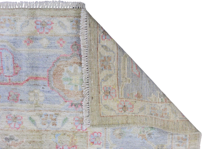 Pastel Harmony - Oushak Afghan Rug (8.1 × 9.7 ft) - 1006