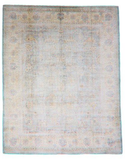 Ghosted Grandeur - Hand-Knotted Tabriz Rug from Afghanistan (7.9 × 9.8 ft) - 30