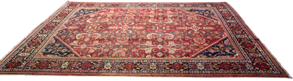 Floral Majesty — Antique Mahal Rug from Persia (10.2 × 13.4 ft) - 1701