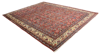 Garden of Harmony - Antique Mahal Rug from Persia (10.7 × 13.8 ft) - 1746