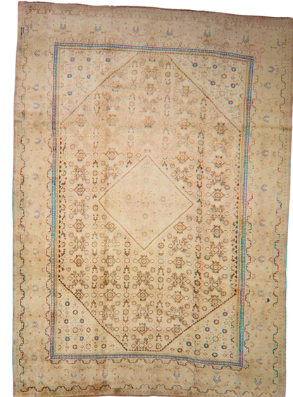 Moonlit Grace - Antique Mahal Rug from Persia (9.3 × 13.2 ft) - 1620