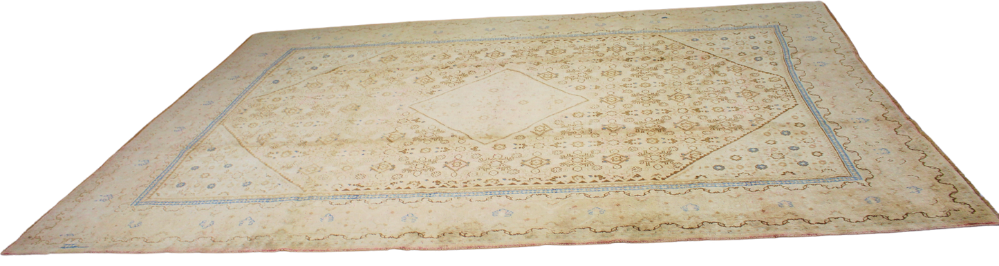 Moonlit Grace - Antique Mahal Rug from Persia (9.3 × 13.2 ft) - 1620