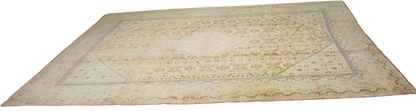Moonlit Grace - Antique Mahal Rug from Persia (9.3 × 13.2 ft) - 1620